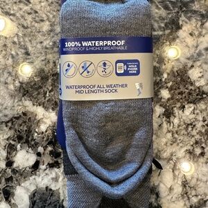 Sealskinz Mid Length All Weather Waterproof Sock - Large, Gray